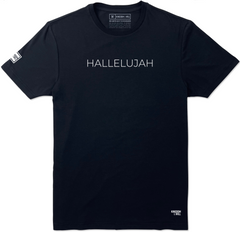 HALLELUJAH T-SHIRT (BLACK & WHITE) - Kingdom & Will