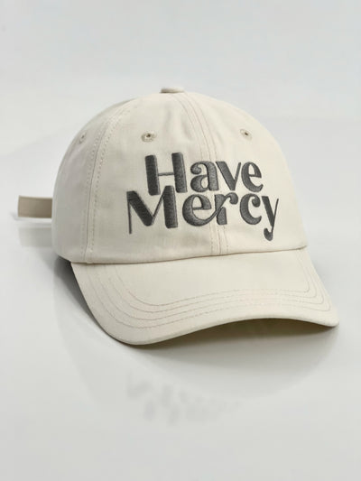 HAVE MERCY DAD HAT (BONE & CHARCOAL) - Kingdom & Will