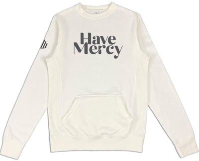 Have Mercy Pocket Sweatshirt (Bone & Charcoal) - Kingdom & Will