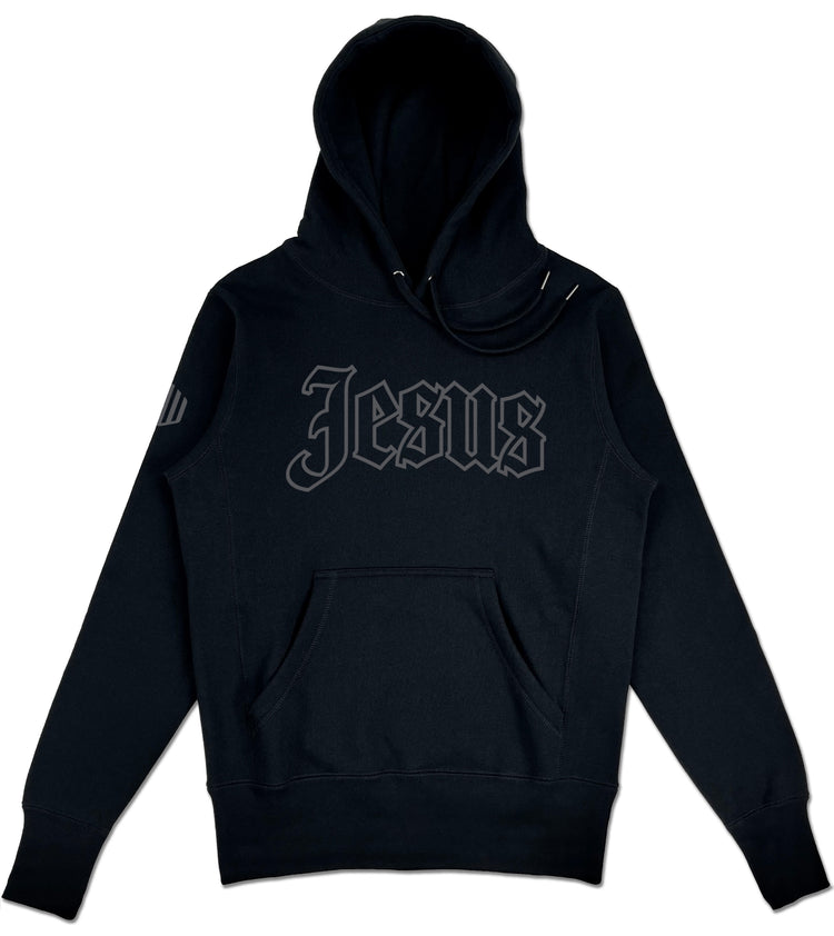 Jesus Elevated Hoodie (Black & Charcoal) - Kingdom & Will