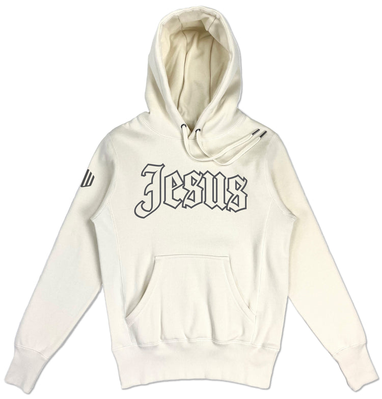 Jesus Elevated Hoodie (Bone & Charcoal) - Kingdom & Will