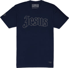 Jesus T-Shirt (Navy & Charcoal) - Kingdom & Will