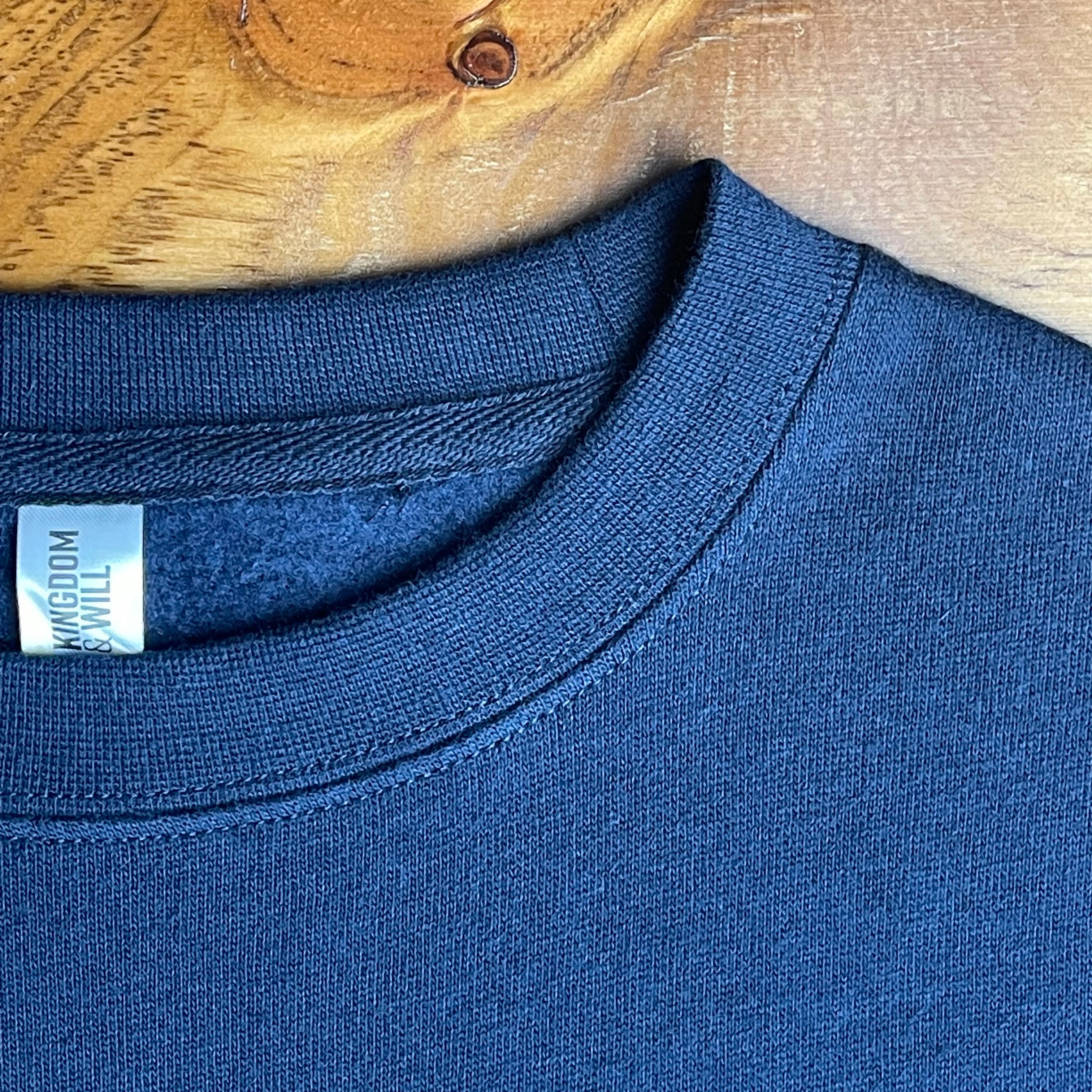 H3068 Pocket Sweatshirt (Navy & White) - Kingdom & Will