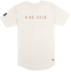 King Jesus Long Body T-Shirt (Autumn) - Kingdom & Will