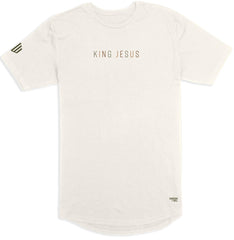 King Jesus Long Body T-Shirt (Earth) - Kingdom & Will