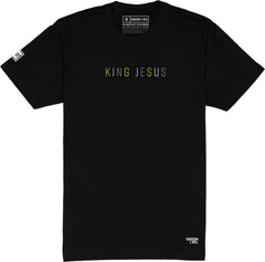 King Jesus T-Shirt (Black & Yellow) - Kingdom & Will