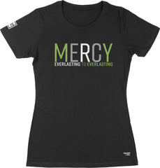 Mercy Ladies' T-Shirt (Black & Green) - Kingdom & Will