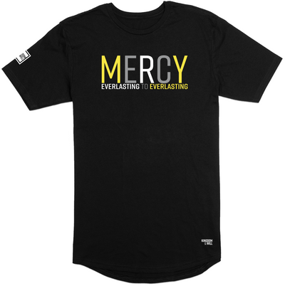 Mercy Long Body T-Shirt (Black & Yellow) - Kingdom & Will