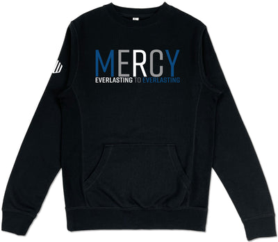Mercy Pocket Sweatshirt (Black & Blue) - Kingdom & Will