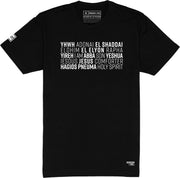 Names of God T-Shirt (Black & White) - Kingdom & Will