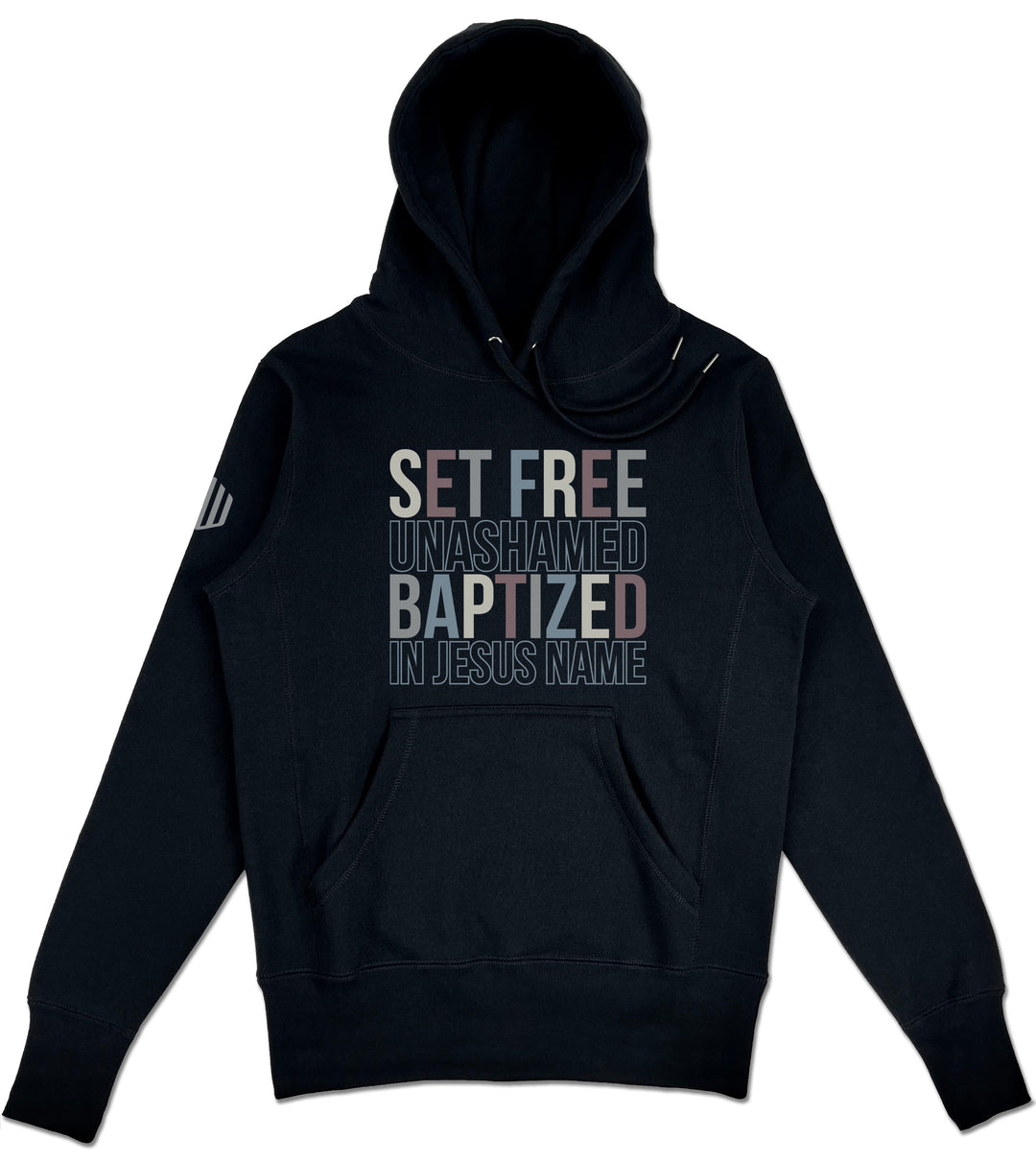 Set Free Unashamed Elevated Hoodie (Black & Multi-Grain) - Kingdom & Will