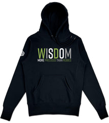 Wisdom Elevated Hoodie (Black & Green) - Kingdom & Will