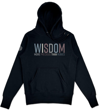 Wisdom Elevated Hoodie (Black & Multi-Grain) - Kingdom & Will