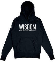 Wisdom Elevated Hoodie (Black & White) - Kingdom & Will