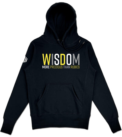 Wisdom Elevated Hoodie (Black & Yellow) - Kingdom & Will