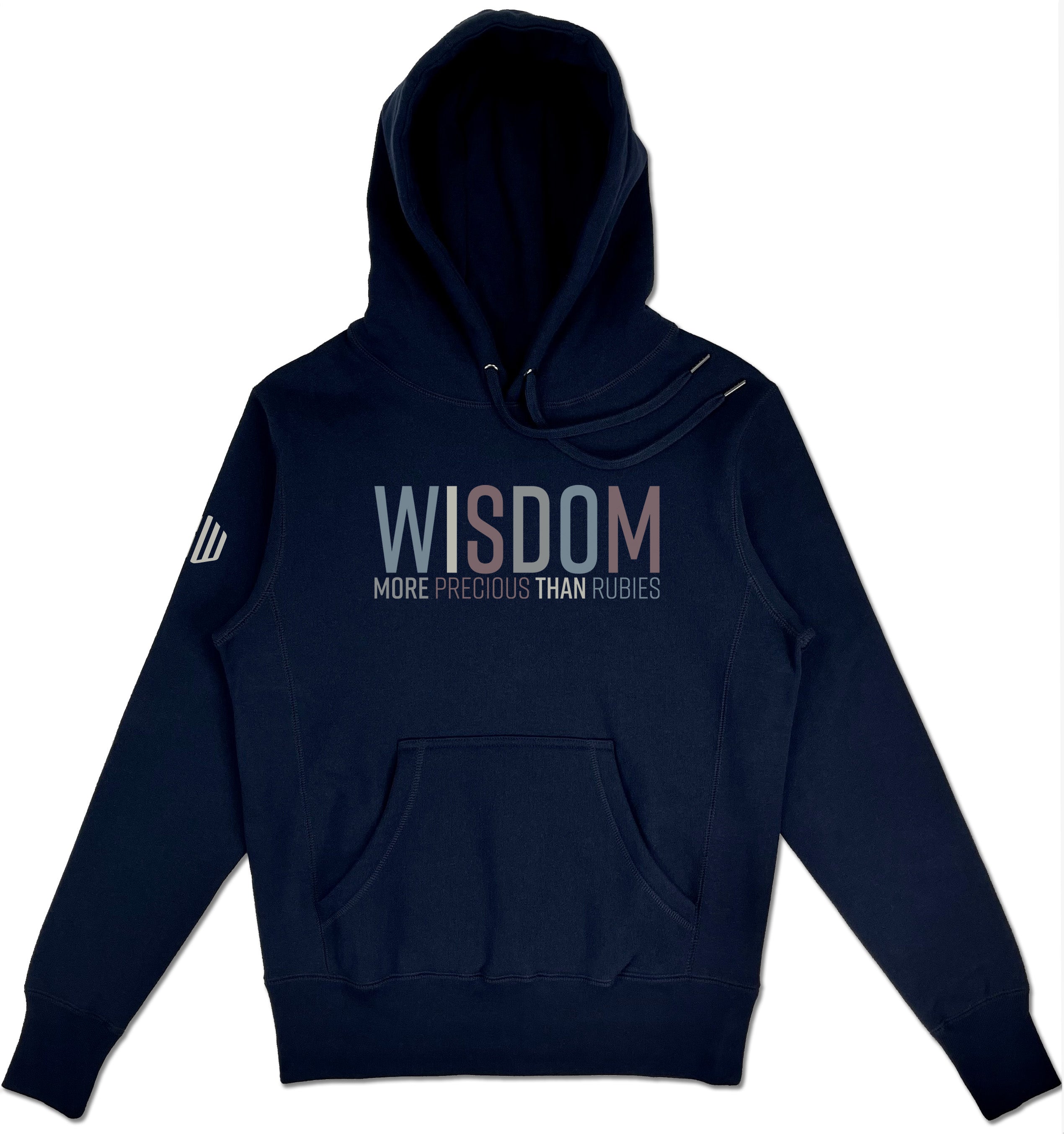 Wisdom Elevated Hoodie (Navy & Multi-Grain)