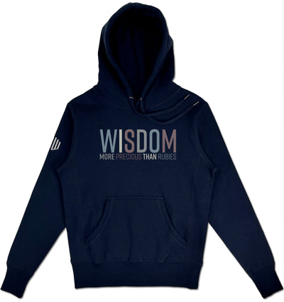 Wisdom Elevated Hoodie (Navy & Multi-Grain) - Kingdom & Will