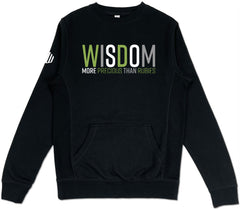 Wisdom Pocket Sweatshirt (Black & Green) - Kingdom & Will