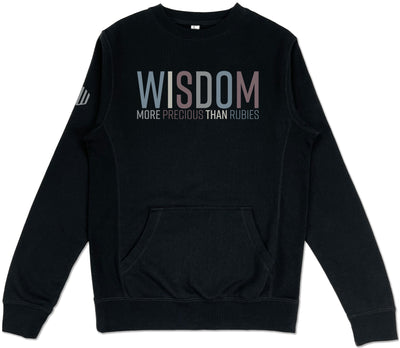 Wisdom Pocket Sweatshirt (Black & Multi-Grain) - Kingdom & Will