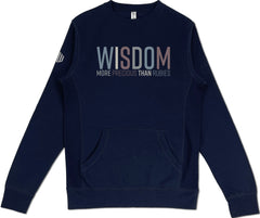 Wisdom Pocket Sweatshirt (Navy & Multi-Grain) - Kingdom & Will
