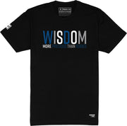 Wisdom T-Shirt (Black & Blue) - Kingdom & Will