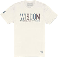 Wisdom T-Shirt (Bone & Multi-Grain) - Kingdom & Will