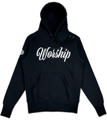 Worship Elevated Hoodie (Black & White) - Kingdom & Will