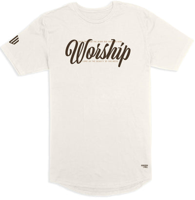 Worship Long Body T-Shirt (Earth) - Kingdom & Will