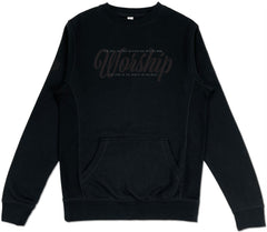 Worship Pocket Sweatshirt (Ebony) - Kingdom & Will