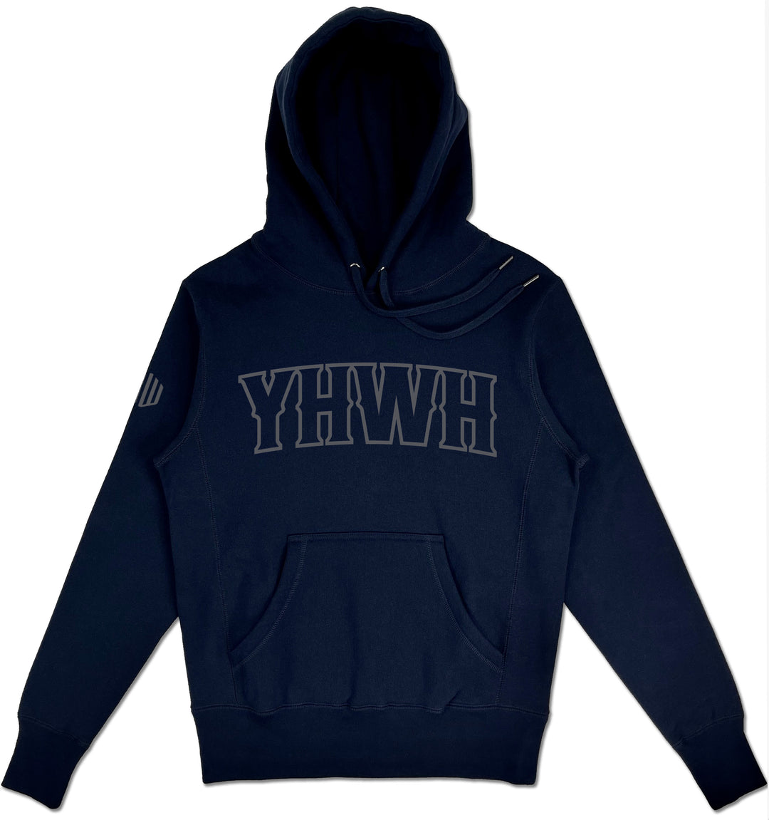 YHWH Elevated Hoodie (Navy & Charcoal) - Kingdom & Will