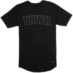 YHWH Long Body T-Shirt (Black & Charcoal) - Kingdom & Will