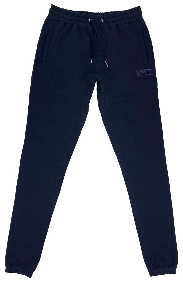 YHWH Sweatpants (Navy) - Kingdom & Will