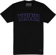 YHWH T-Shirt (Black & Wildberry) - Kingdom & Will