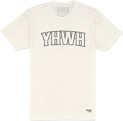 YHWH T-Shirt (Bone & Charcoal) - Kingdom & Will