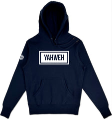Yahweh Elevated Hoodie (Navy) - Kingdom & Will
