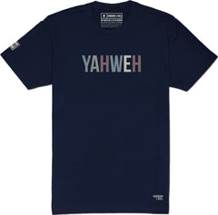 Yahweh T-Shirt (Navy & Multi-Grain) - Kingdom & Will
